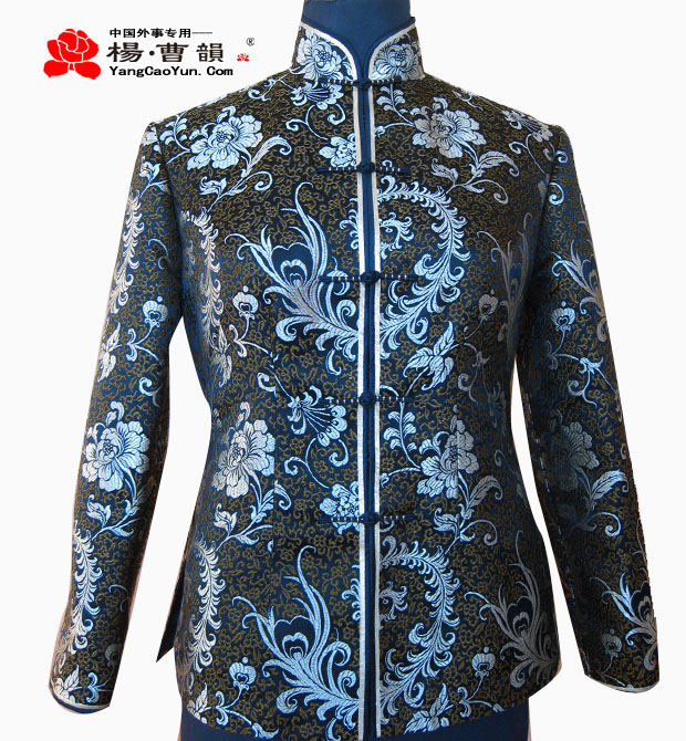 花色-织锦缎-上衣-女款