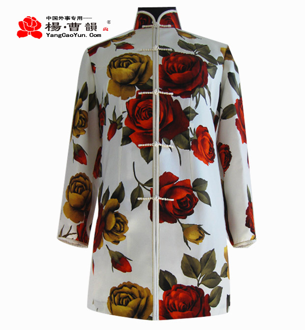 花色-真丝重缎-上衣袍-女款