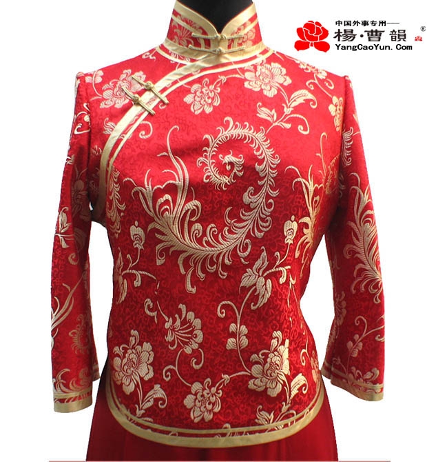 红色-织锦缎-小凤仙两件套-女款
