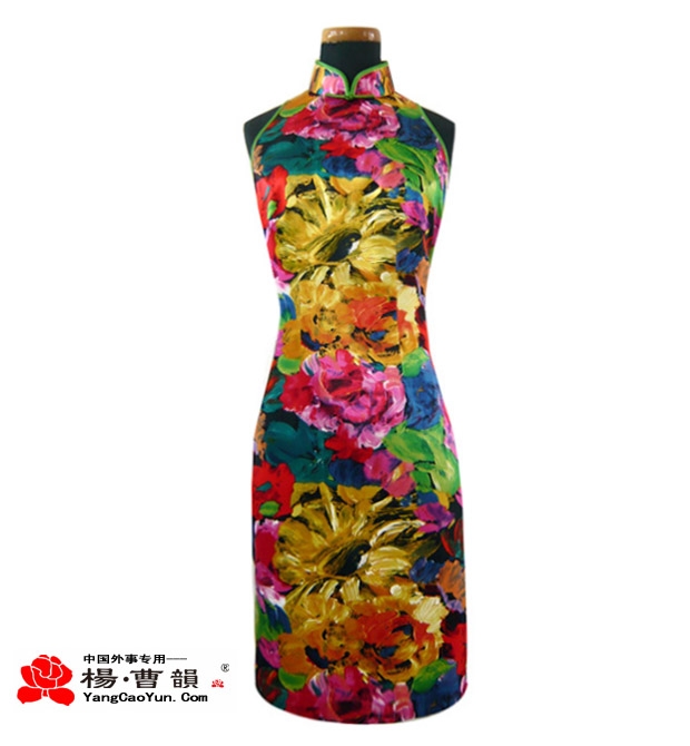 2009.06 为中国驻纽约总领事馆焦女士制作旗袍